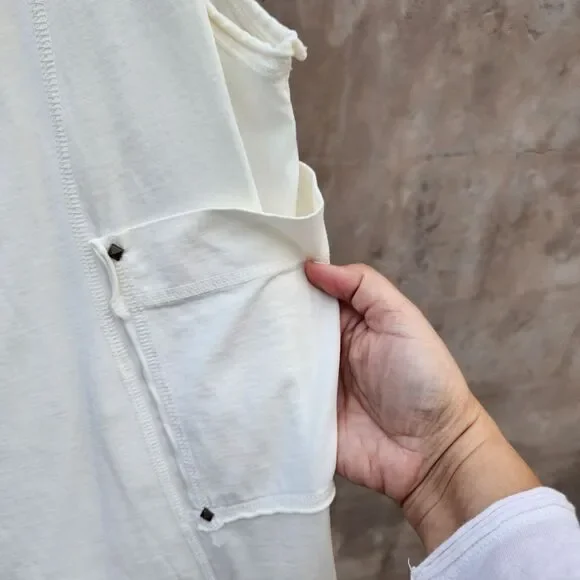 Raw earth wild sky organic cotton slouchy vest - Picture 7 of 7